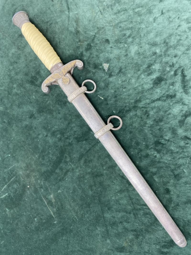 DOUBLE PERSONALISED ARMY OFFICERS DAGGER.