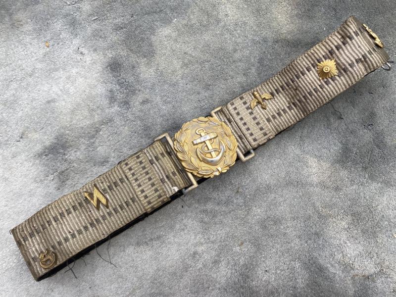 ‘HATE BELT’ MADE FROM KRIEGSMARINE OFFICERS DRESS BELT.