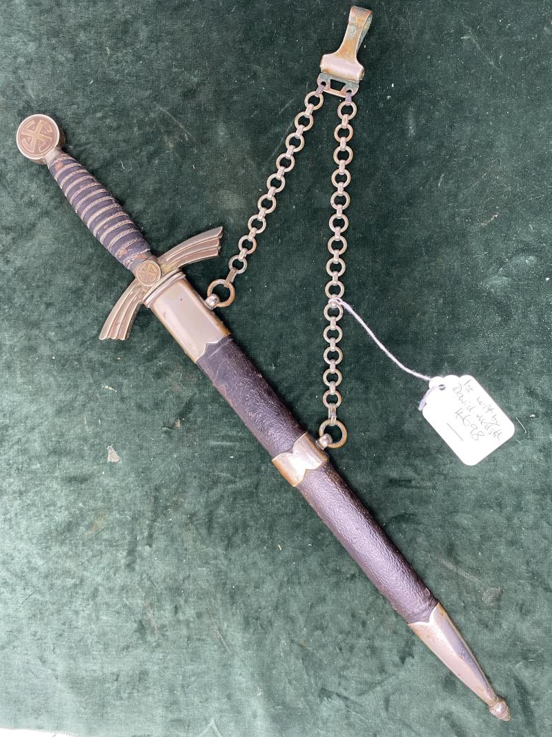AN EARLY AND VERY UNCLEANED 1st LUFTWAFFE DAGGER BY RARE MAKER DAVID MALSCH.