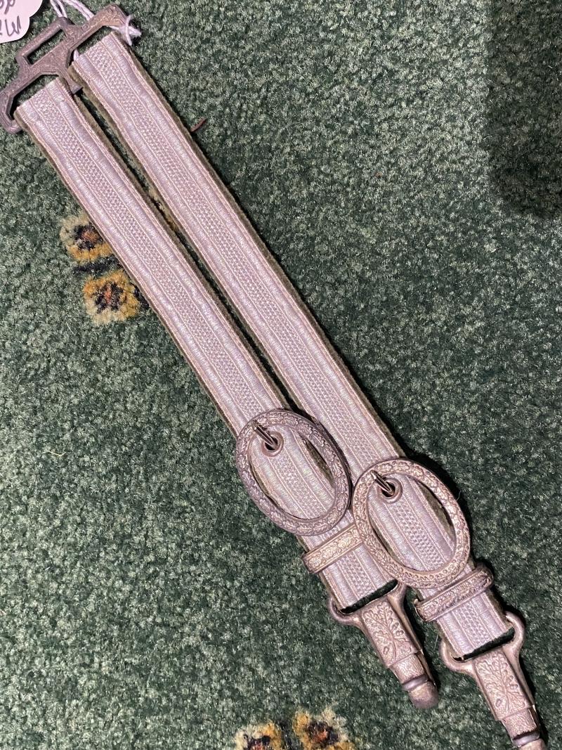 A  MINT SET OF ARMY DAGGER HANGERS - UNUSED!