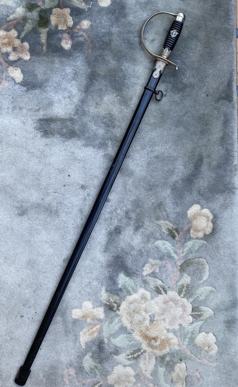 THIRD REICH POLICE NCO’s PARADE SWORD BY WEYERSBERG. .