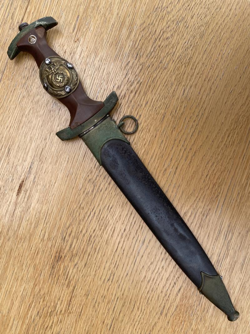 A REAL ‘SHED FOUND’ EARLY RARE MAKER SA DAGGER WITH UNUSUAL ADDITION!!!
