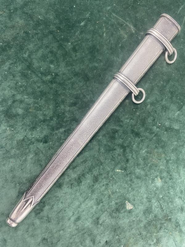 PERHAPS ONE OF THE RAREST 'SPARE PARTS' EVER?? AN ORIGINAL TENO OFFICERS DAGGER SCABBARD.