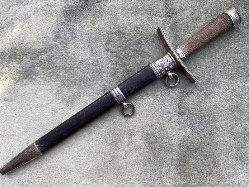 VERY RARE ORIGINAL HITLER YOUTH LEADERS DAGGER BY E.F. HORSTER.
