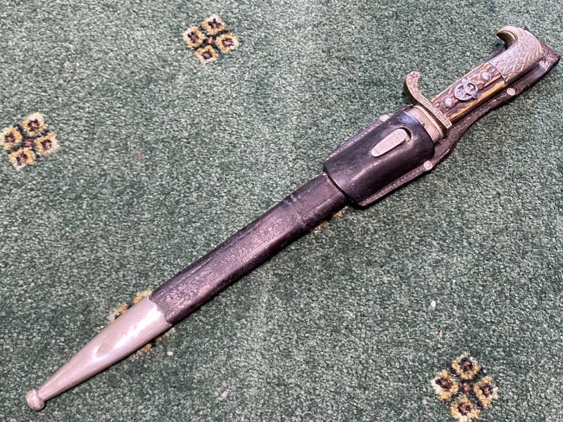 “SPECIAL OFFERING” LONG THIRD REICH POLICE BAYONET WITH FROG BY WKC.