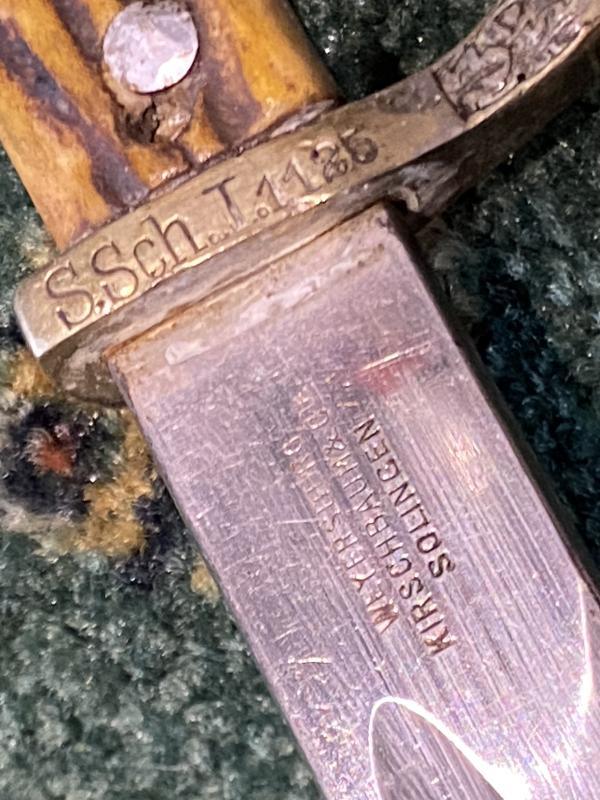 “SPECIAL OFFERING” LONG THIRD REICH POLICE BAYONET WITH FROG BY WKC.