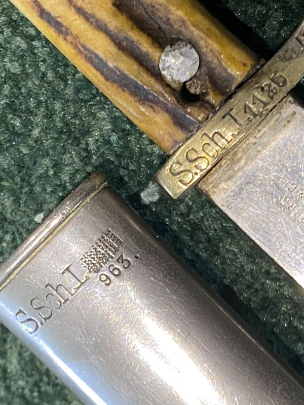 “SPECIAL OFFERING” LONG THIRD REICH POLICE BAYONET WITH FROG BY WKC.