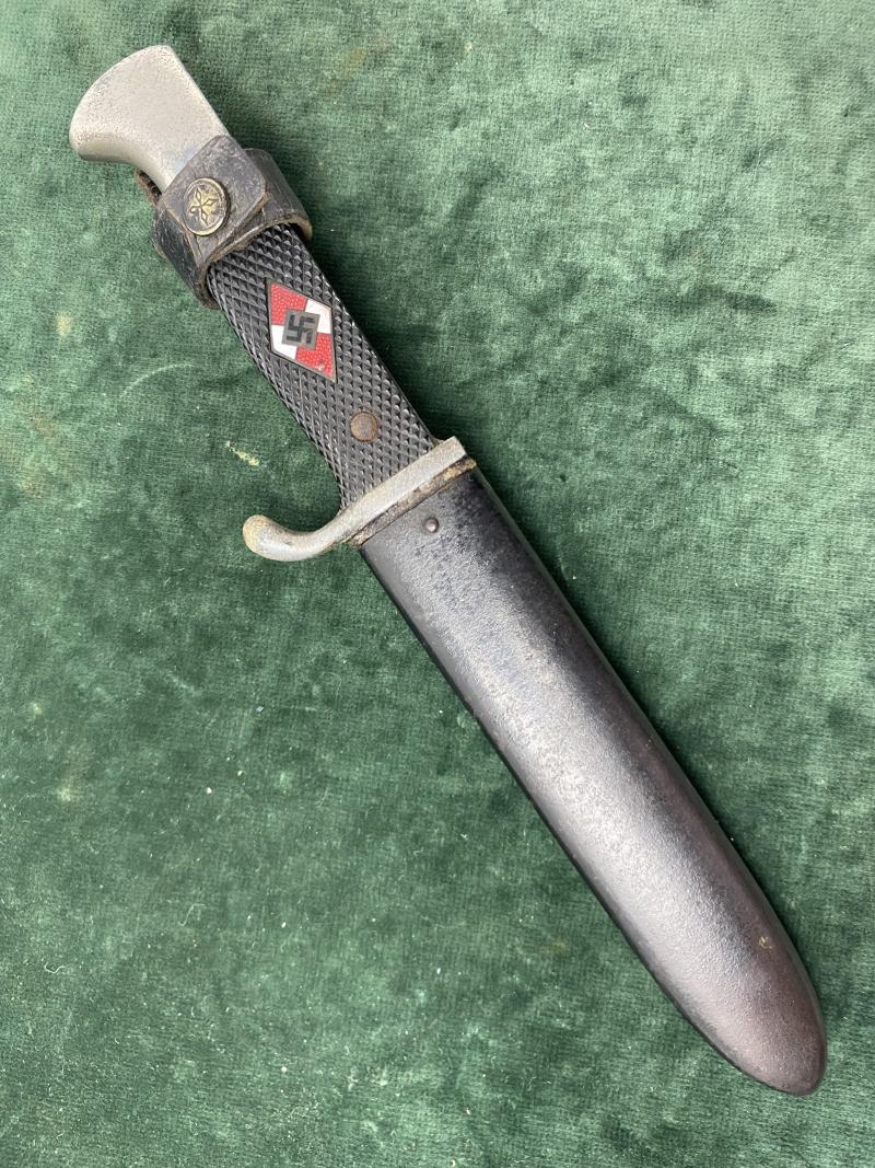 HITLER YOUTH DAGGER WITH EICKHORN DOUBLE TRADEMARK.