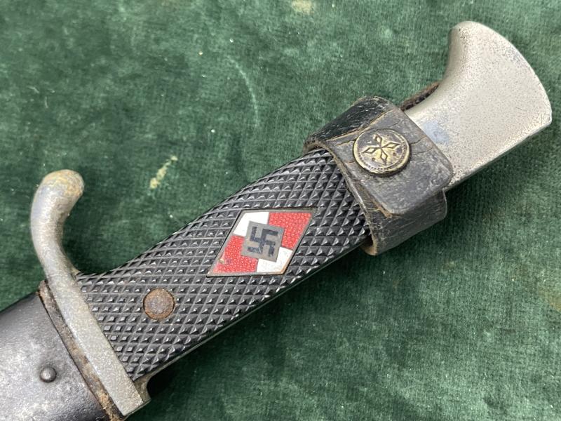 HITLER YOUTH DAGGER WITH EICKHORN DOUBLE TRADEMARK.
