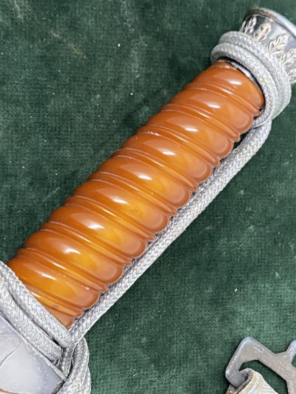 RARE ARMY DAGGER BY WMW WAFFEN WITH HANGERS AND KNOT.