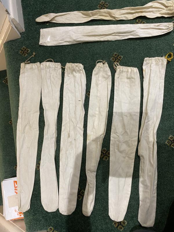 OLD COTTON DRAW STRING DAGGER BAGS.