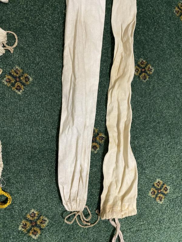 OLD COTTON DRAW STRING DAGGER BAGS.