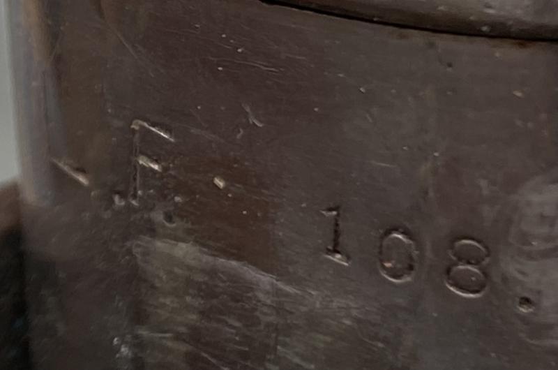 AN EXCELLENT ‘RURAL’ POLICE BAYONET, WITH FROG AND LARGE PORTAPEE.