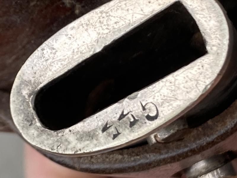 AN EXCELLENT ‘RURAL’ POLICE BAYONET, WITH FROG AND LARGE PORTAPEE.