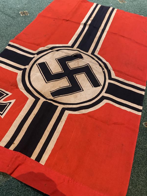 A VERY SMALL ORIGINAL THIRD REICH KRIEGSFLAG.