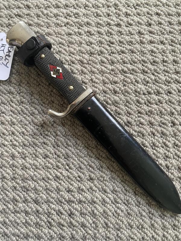 EARLY HITLER YOUTH KNIFE WITH MOTTO - TIGER.