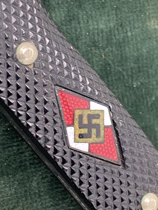 VERY EARLY HJ KNIFE WITH MOTTO, BY HERM KONEJUNG.