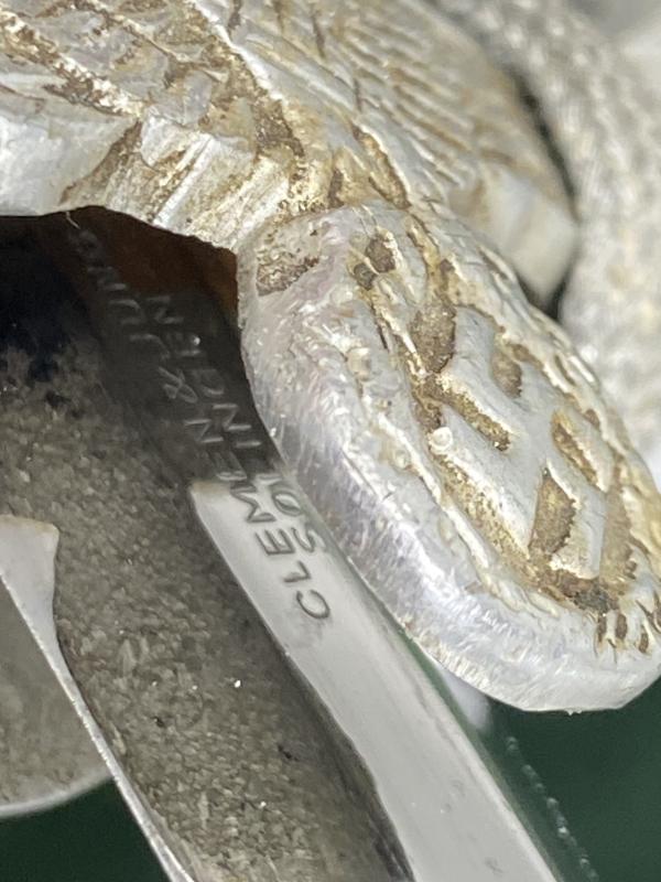 LAND CUSTOMS DAGGER WITH KNOT BY CLEM & JUNG.