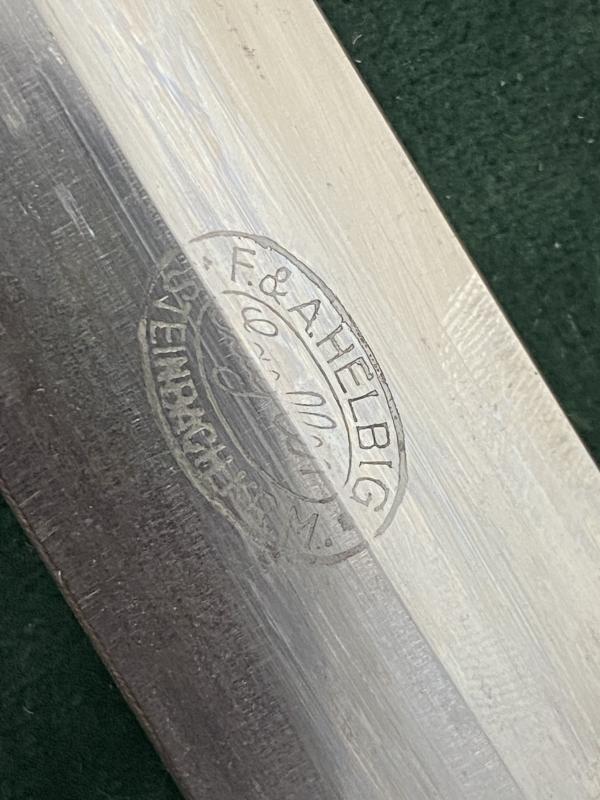 A ‘CRACKLE FINISH’. NSFK FLYERS DAGGER BY HELBIG.