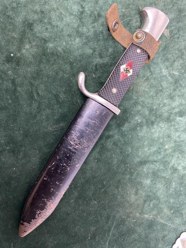 EARLY HITLER YOUTH KNIFE WITH MOTTO BY ANTON WINGEN Jr.