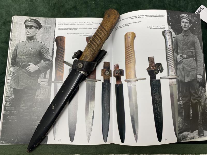 WW1 IMPERIAL GERMAN FIGHTING KNIFE- AS PICTURED IN THE BOOK!!