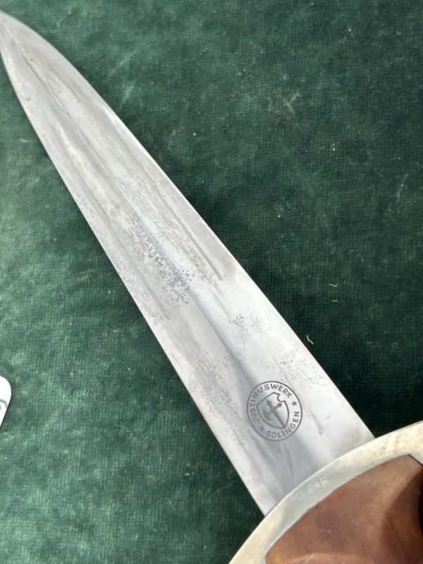 AN EARLY SA DAGGER BY JUSTINUSWERK.