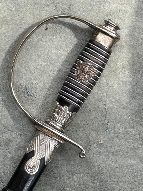 THIRD REICH POLICE OFFICERS SWORD BY PTR DAN KREBS - LONG!