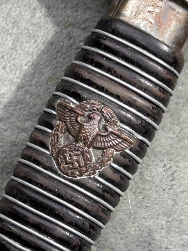 THIRD REICH POLICE OFFICERS SWORD BY PTR DAN KREBS - LONG!