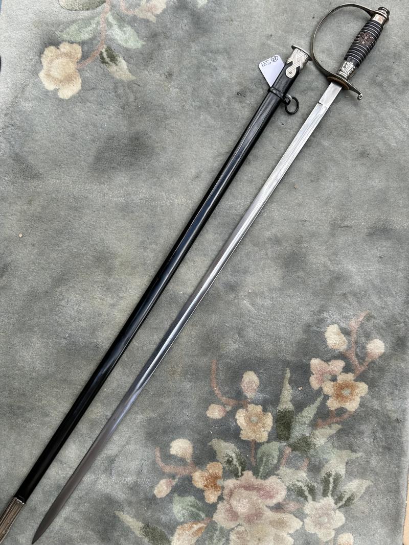 THIRD REICH POLICE OFFICERS SWORD BY PTR DAN KREBS - LONG!