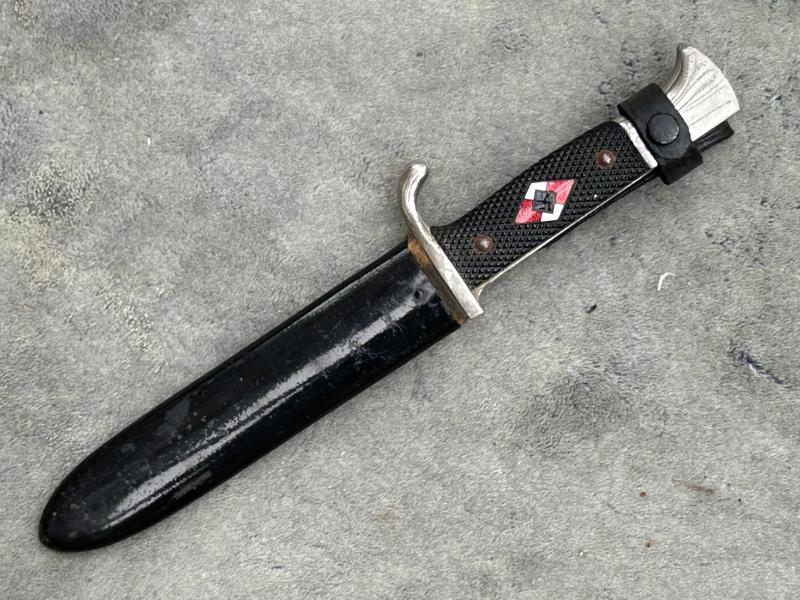 A NEAR MINT EXAMPLE OF HITLER YOUTH DAGGER BY EICKHORN 1941.
