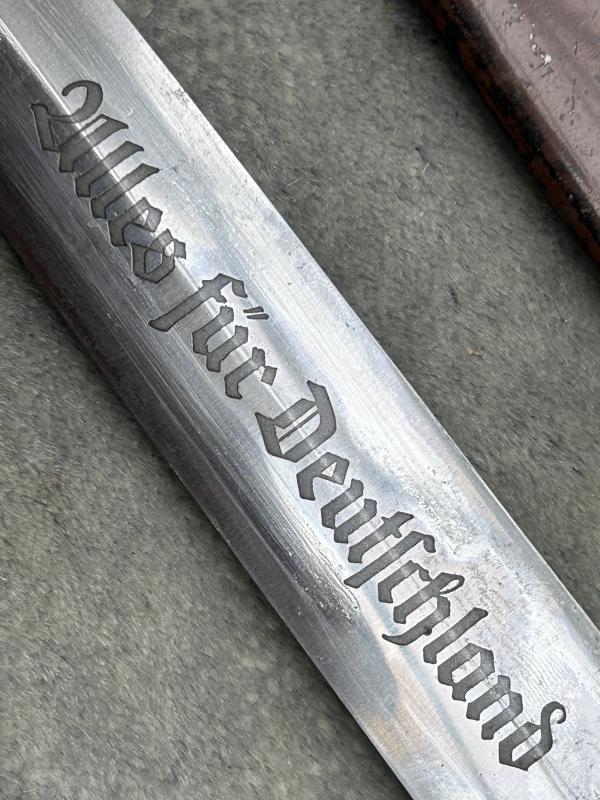 A TRANSITIONAL SA DAGGER BY VERY RARE MAKER H.A. HERB A.G. M7/69.