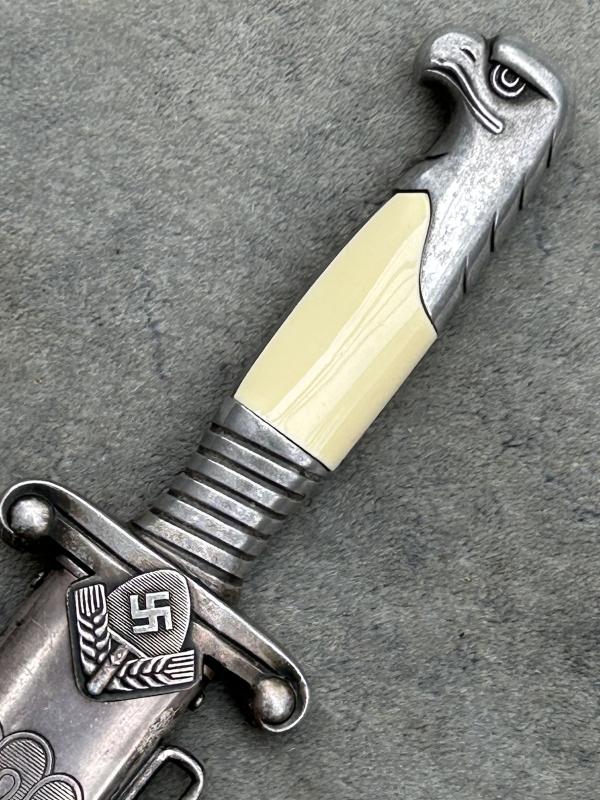 RAD OFFICERS DAGGER BY A RARE MAKER F.A. HELBEIG!