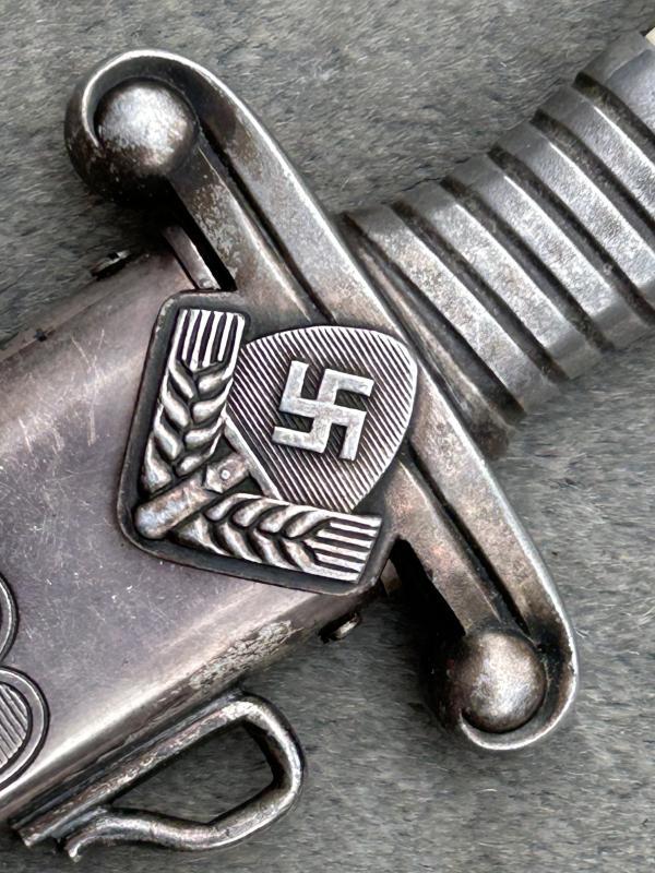 RAD OFFICERS DAGGER BY A RARE MAKER F.A. HELBEIG!