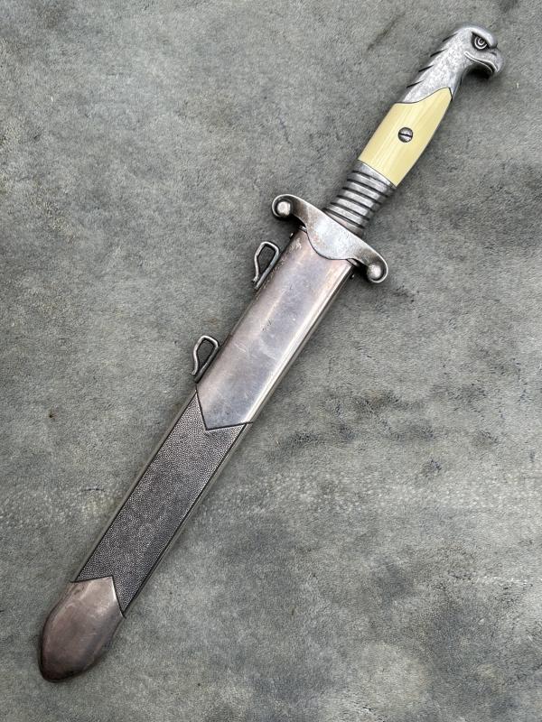 RAD OFFICERS DAGGER BY A RARE MAKER F.A. HELBEIG!