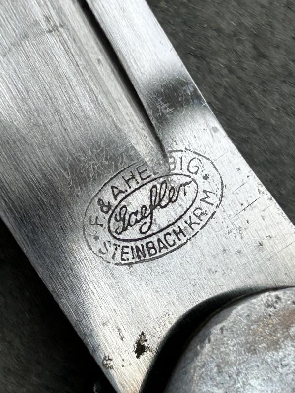RAD OFFICERS DAGGER BY A RARE MAKER F.A. HELBEIG!