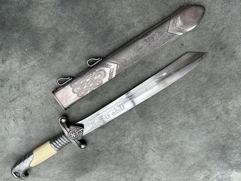 RAD OFFICERS DAGGER BY A RARE MAKER F.A. HELBEIG!