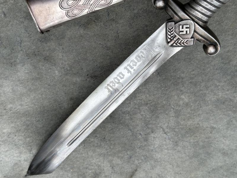 RAD OFFICERS DAGGER BY A RARE MAKER F.A. HELBEIG!